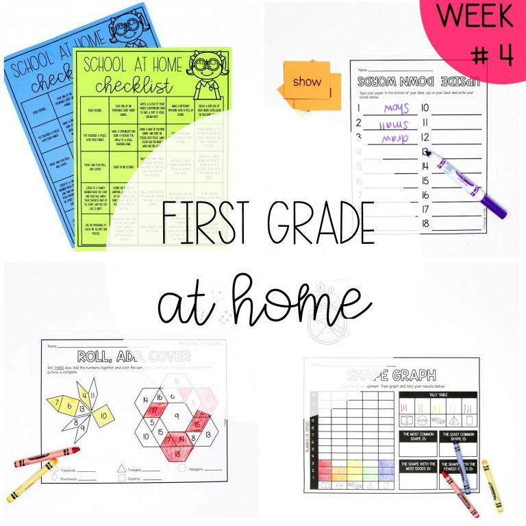 First Grade at Home – Distance Learning #4