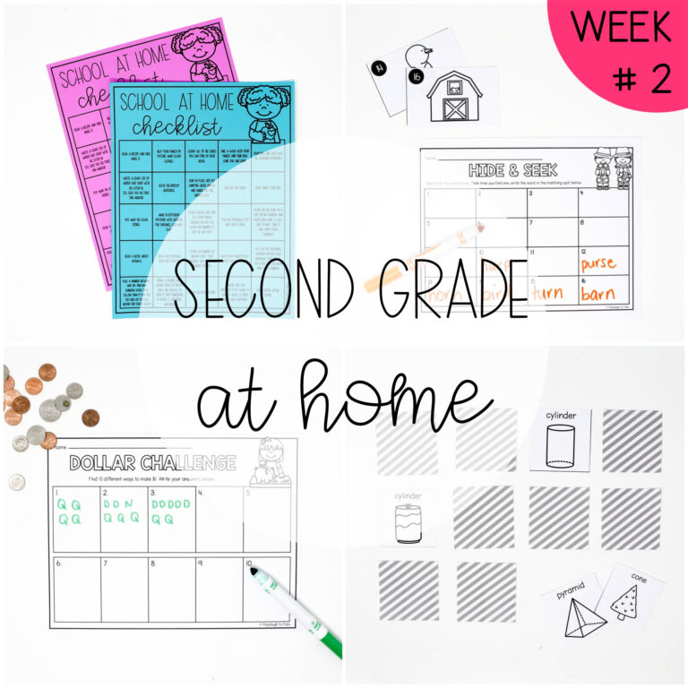 Second Grade at Home – Distance Learning #1