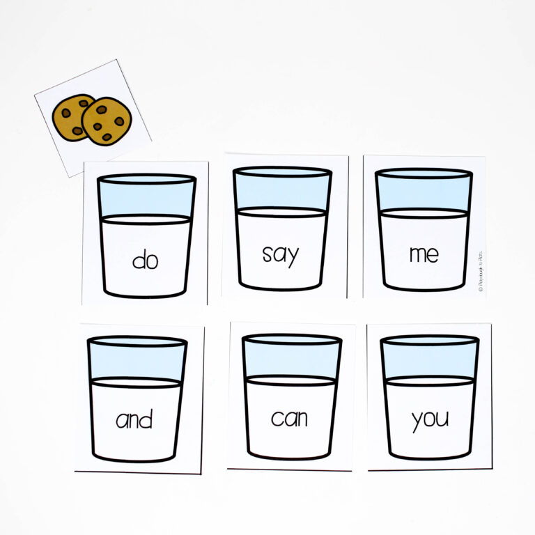 Editable Cookie Hide and Seek Sight Word Game