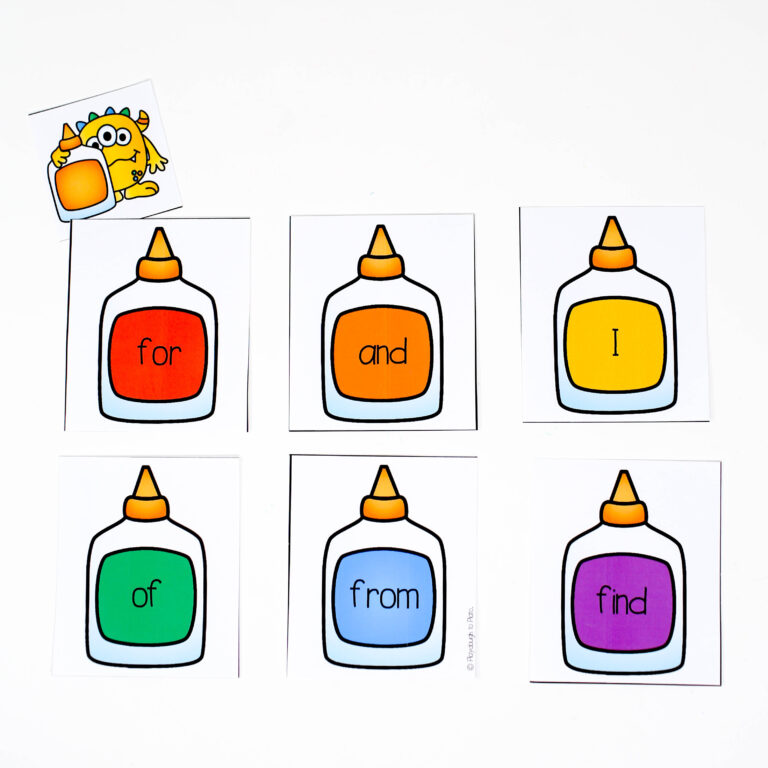 Editable Monster Hide and Seek Sight Word Game