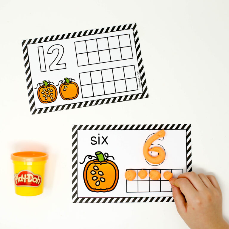 Pumpkin Playdough Mats
