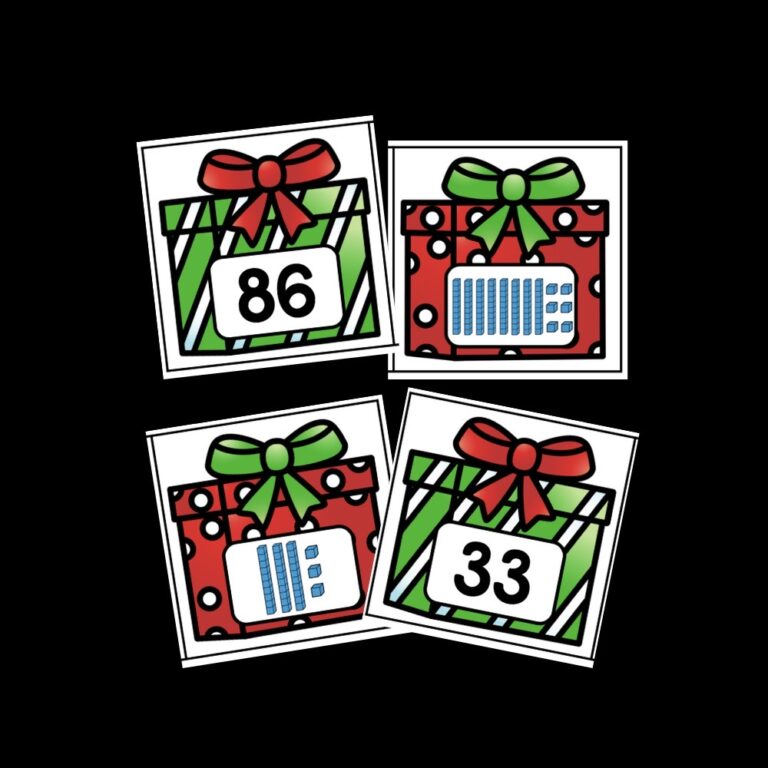 Christmas Place Value Match