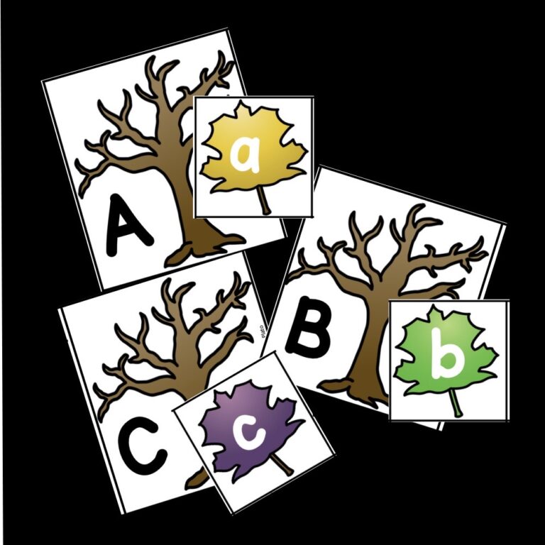 Fall Leaf Alphabet Match