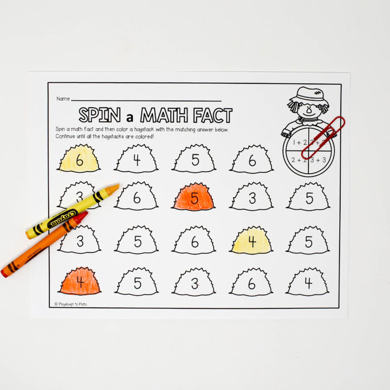 EDITABLE Spin a Math Fact