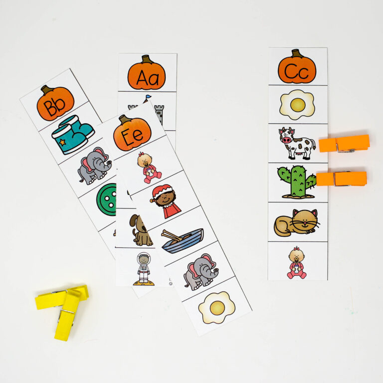 Beginning Sound Clip Cards