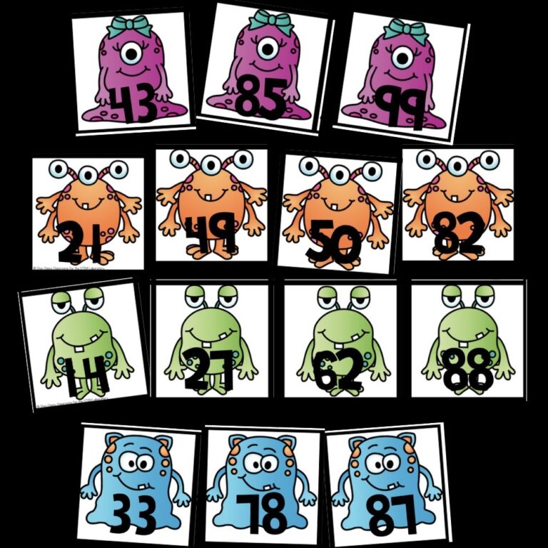 Monster Order the Numbers