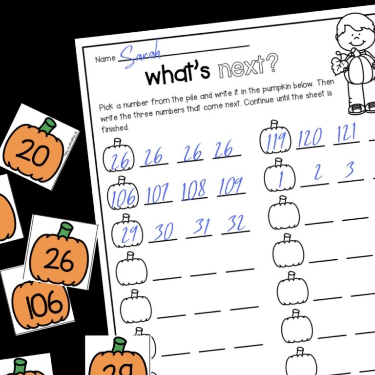 Pumpkin Number Sequencing