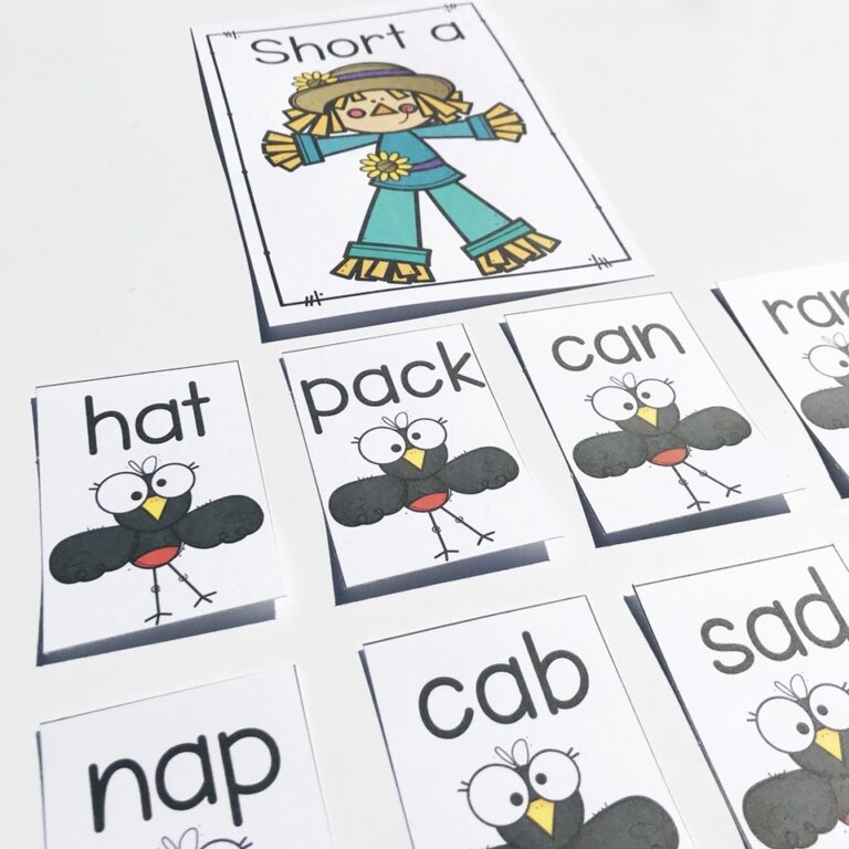 Fall Short Vowel Sort