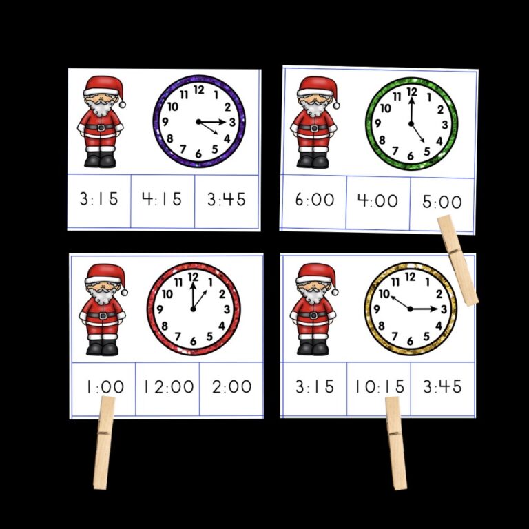 Christmas Time Clip Cards