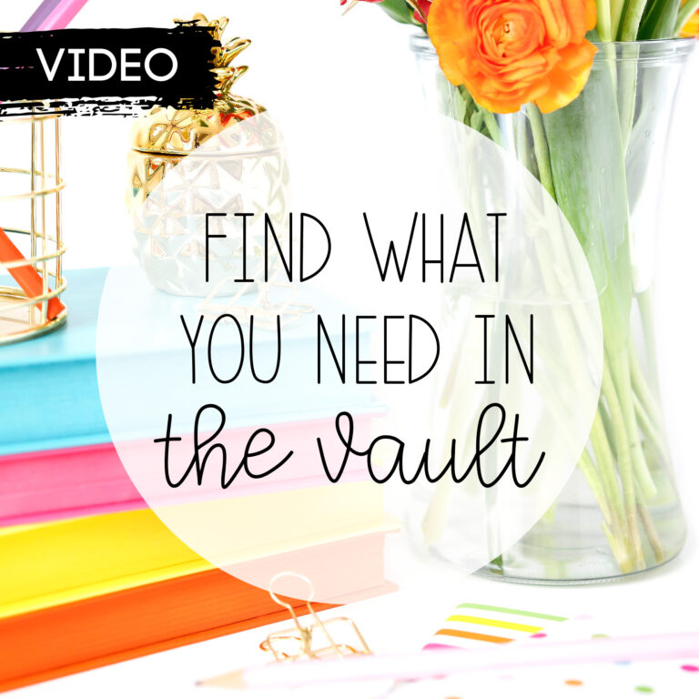 How to Find What You Need in the Vault