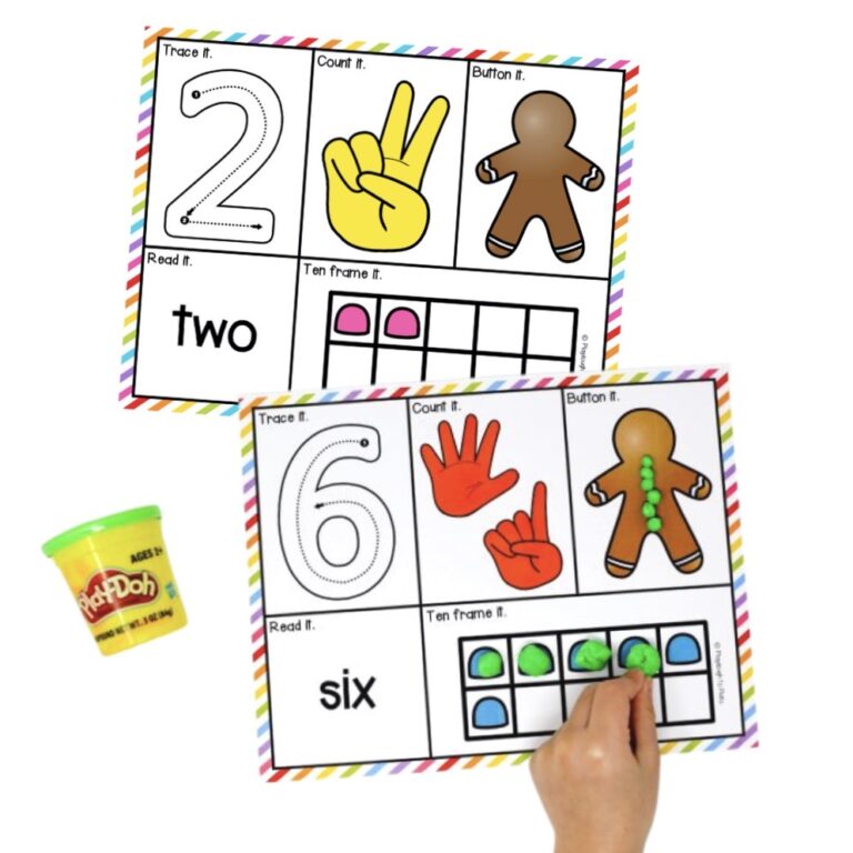 Gingerbread Playdough Mats