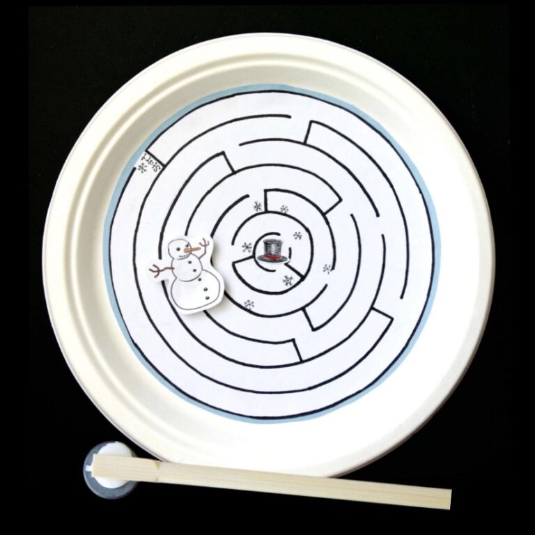 Magnetic Paper Plate Maze