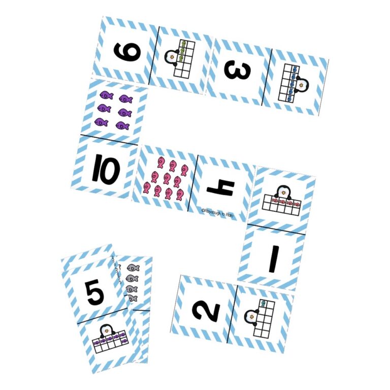 Penguin Number Dominoes