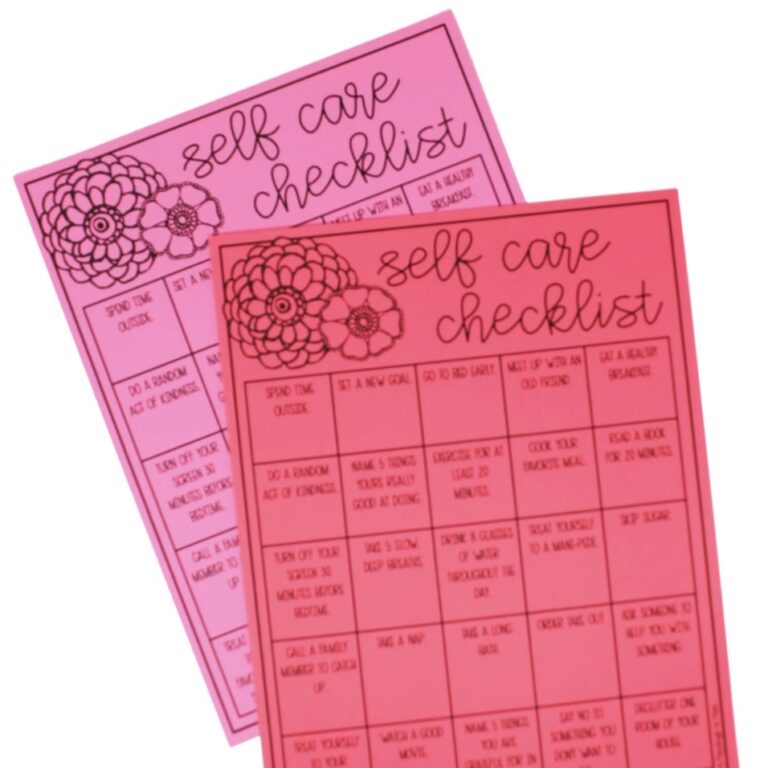 Self Care Checklist