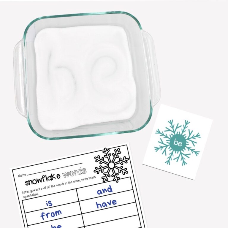 Snowflake Sight Words