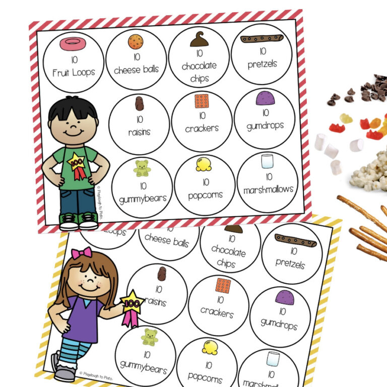 100th Day Trail Mix Mats