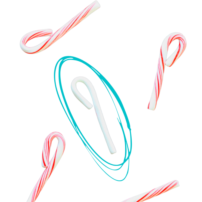 Disappearing Candy Cane Stripes