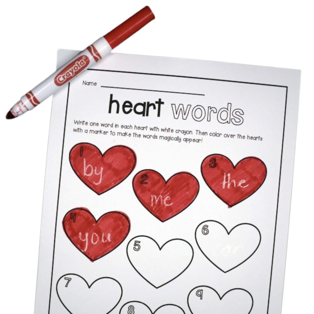 Magic Heart Sight Words