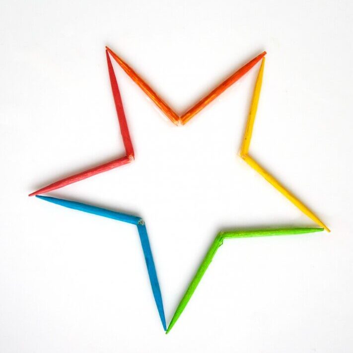 Magic Toothpick Stars