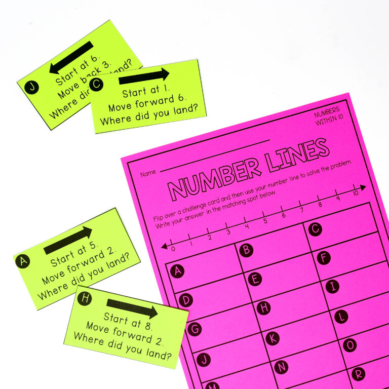 Number Line Centers
