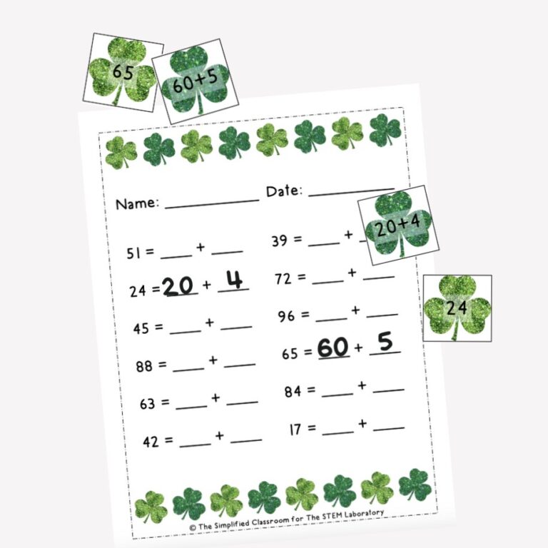Shamrock Addition Game