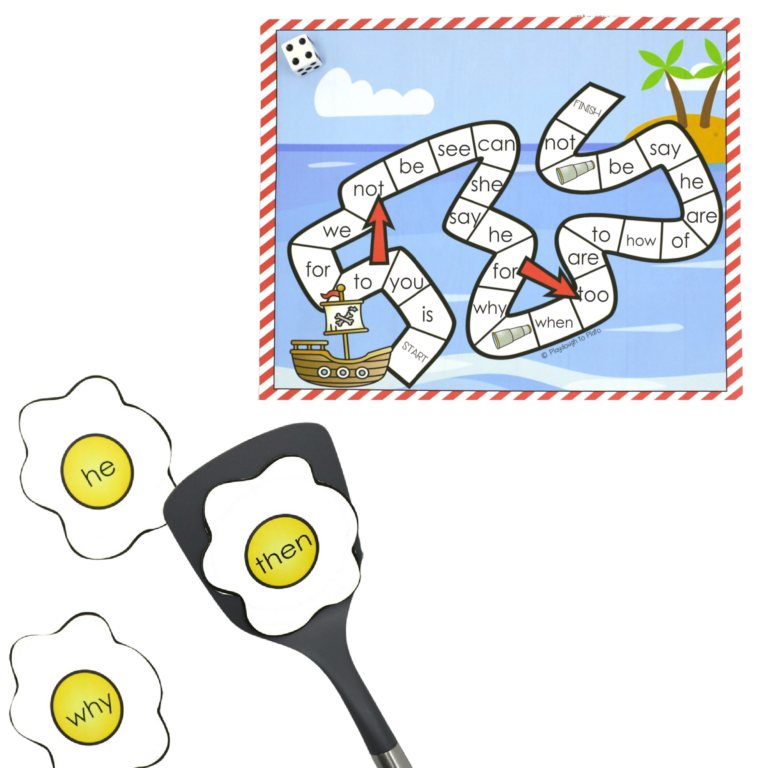 Egg Word Flip & Treasure Hunt Sight Word Games
