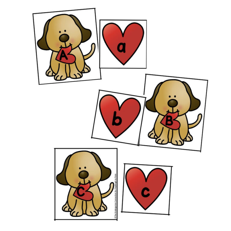 Valentine Alphabet Match