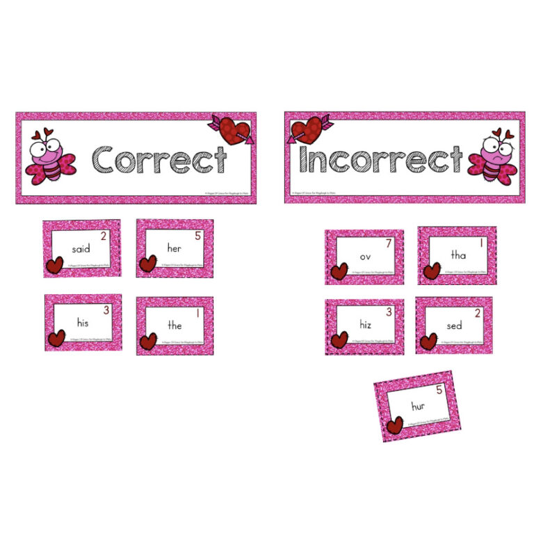 Valentine Sight Word Sort