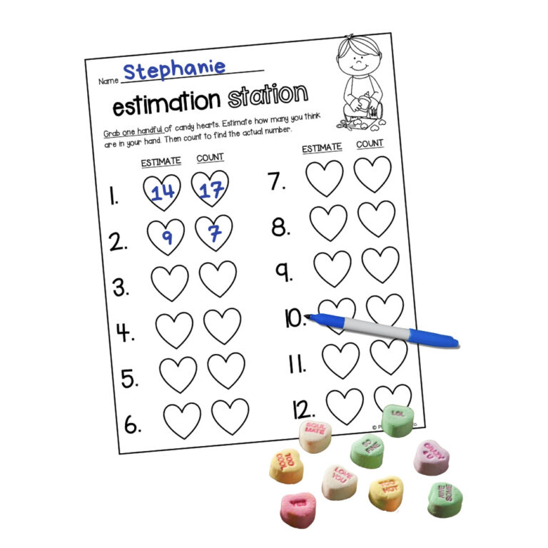 Candy Heart Estimation Station
