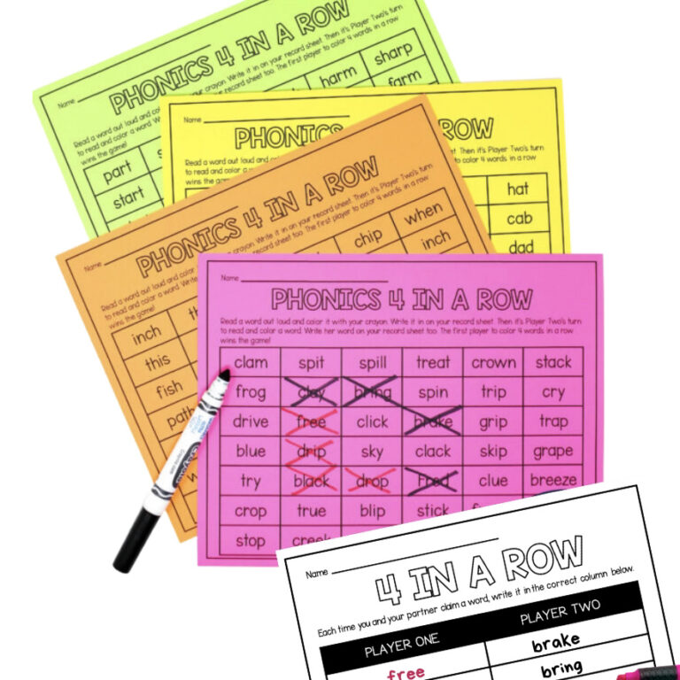 Phonics 4-in-a-Row
