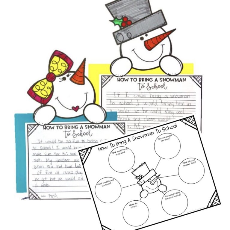 Snowman Writing Craftivity