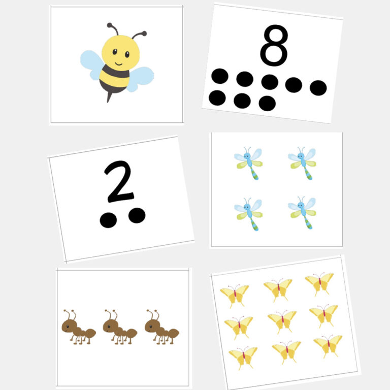 Bug Number Cards and 3 ways to use them!