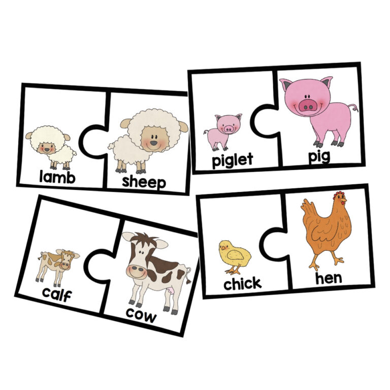 Farm Animal Puzzles
