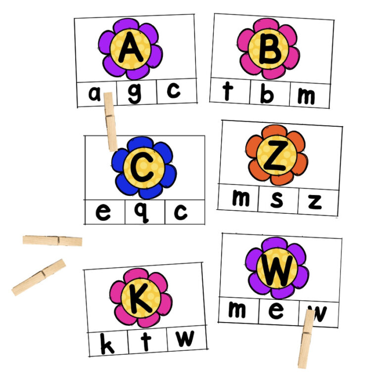Flower Alphabet Match