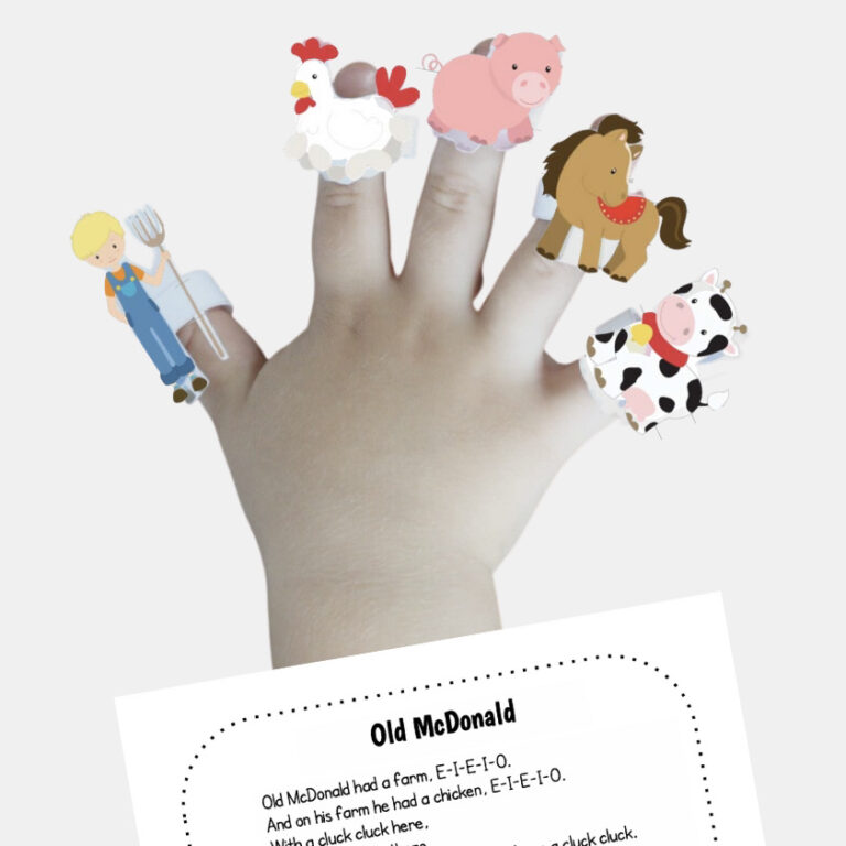 Old MacDonald Finger Puppets
