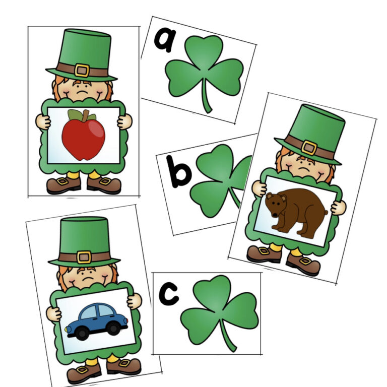St. Patrick’s Day Beginning Sound Match
