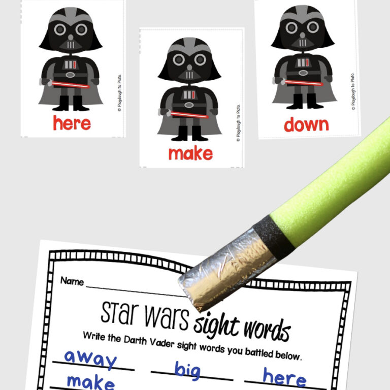Star Wars Sight Word Game