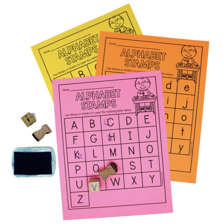 Alphabet Stamping Sheet