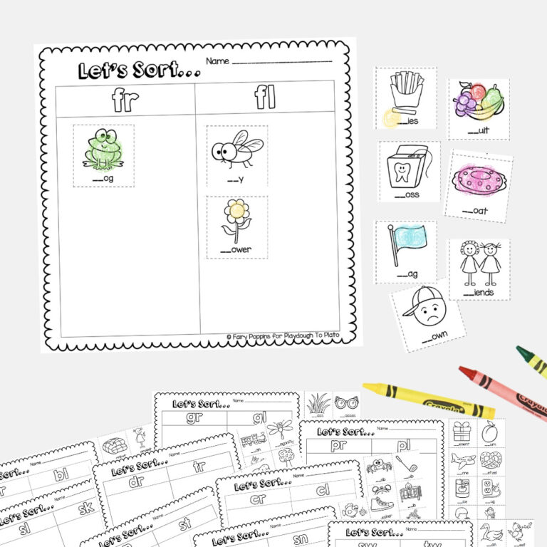 Blends Picture Sort