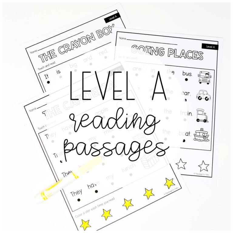Level A Reading Passages