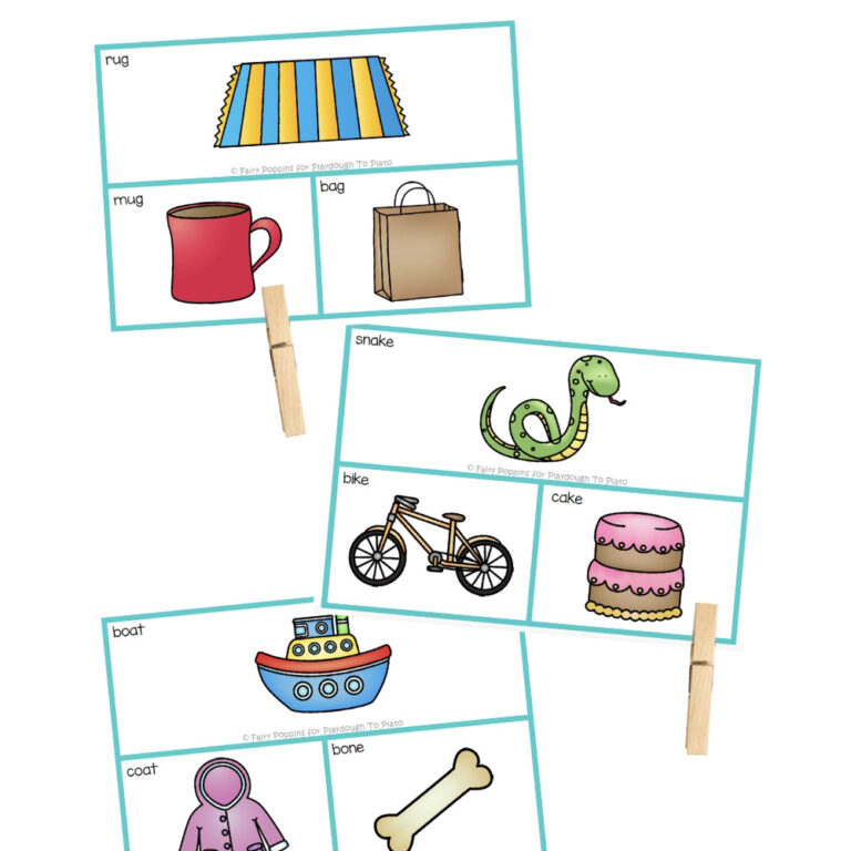 Rhyme Clip Cards