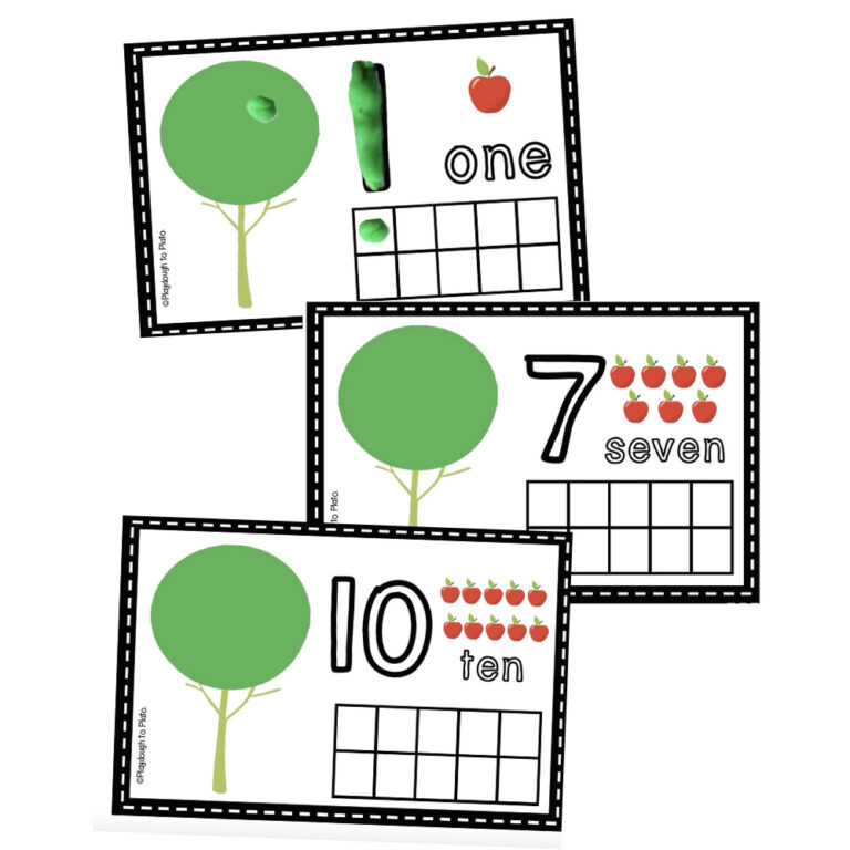 Apple Playdough Mats