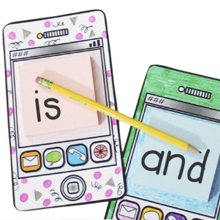 Cell Phone Sight Words