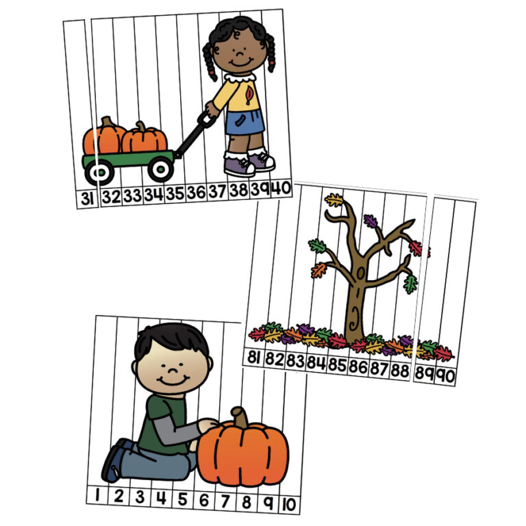 Fall Number Puzzles