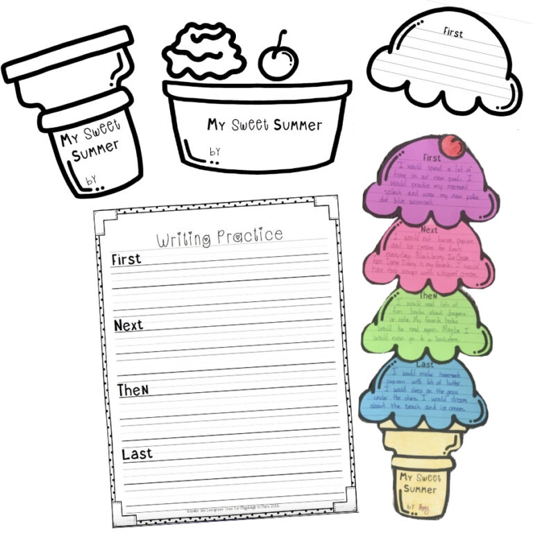 Ice Cream Writing Craftivity