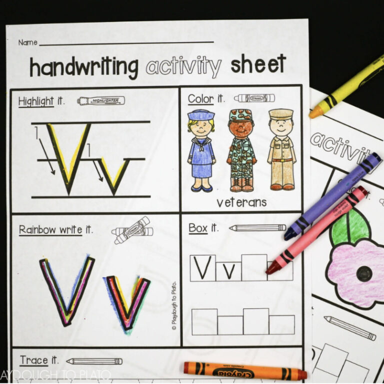 Veteran’s Day Activity Sheets