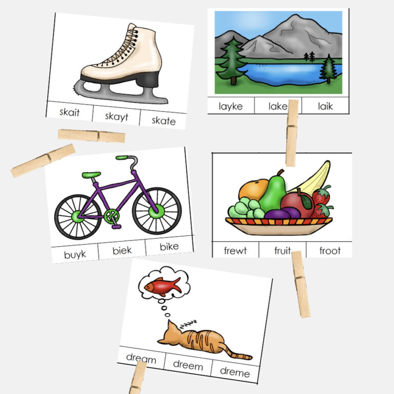 Long Vowel Clip Cards