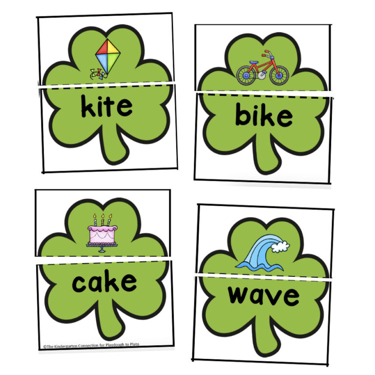 Magic E Shamrock Puzzles