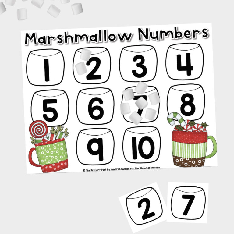 Marshmallow Numbers 1-10