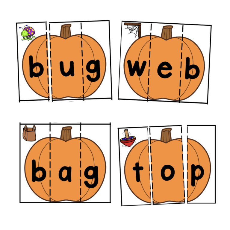 Pumpkin CVC Puzzles